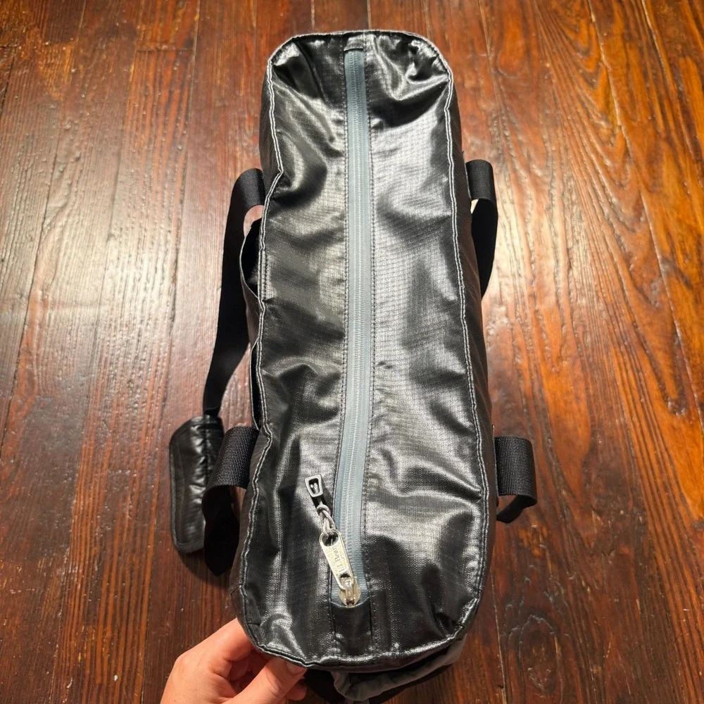 LL Bean Adventure‎ Tote Bag Convertible Backpack Black Nylon Water Resistant EUC